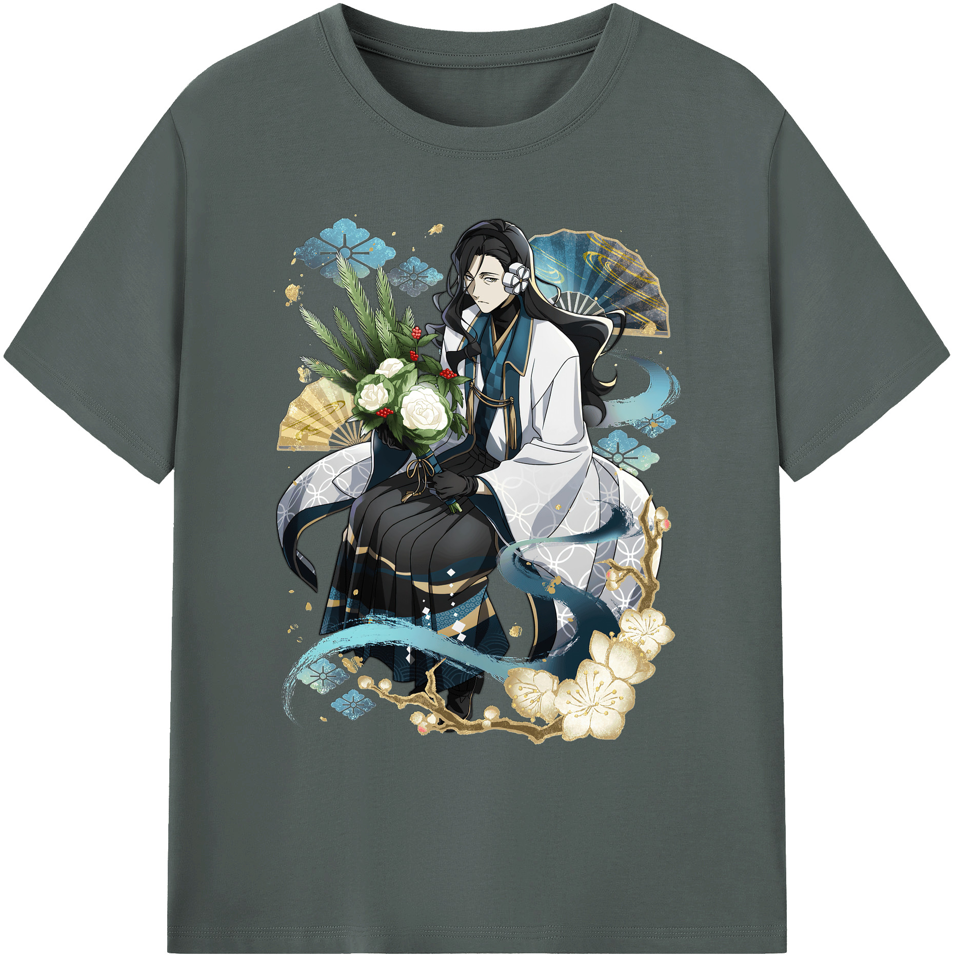 （画像用） 文豪ストレイドッグス Bungo Stray Dogs 綿100％ メンズ半袖Tシャツ｜肌触りやわらか＆通気性